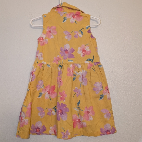 Carter's Yellow Floral Sleeveless Dress Size 3T - Picture 2 of 3